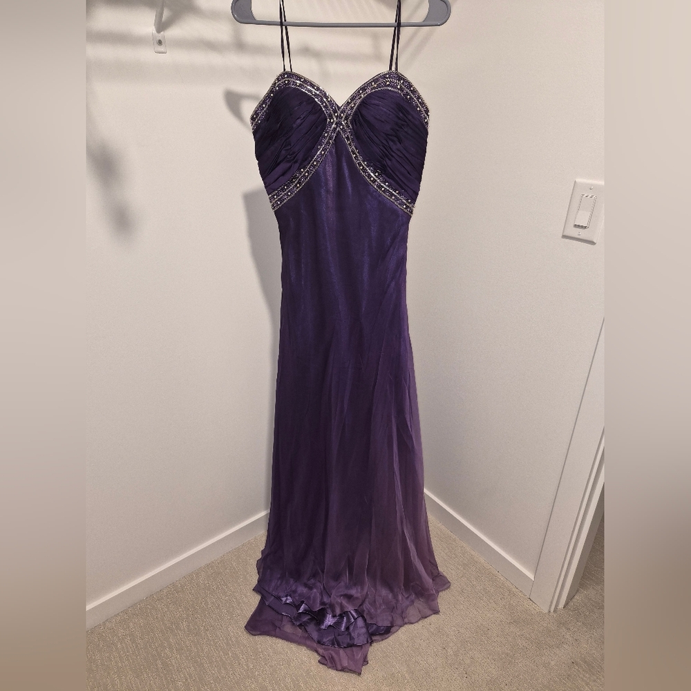 Terani Couture - Elegant Purple Evening Gown